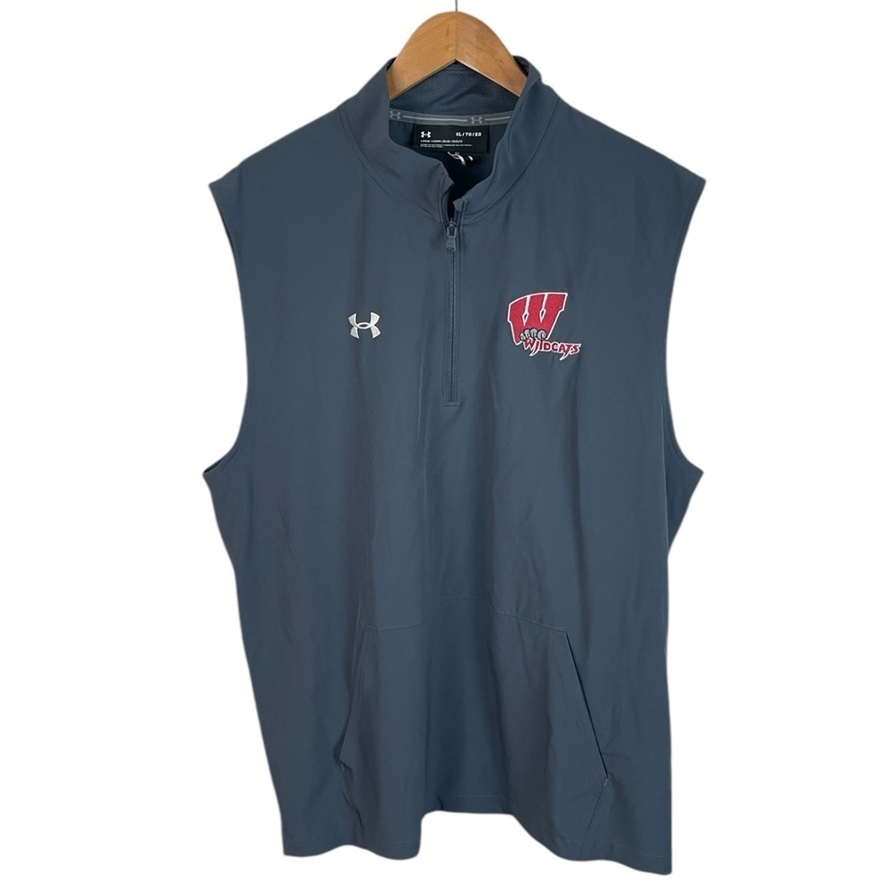 TS1121 Men’s Under Armour Loose Fit 1/4 Zip Performance Vest Jacket XL